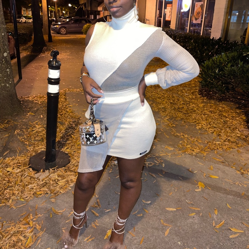 Sweater net dress